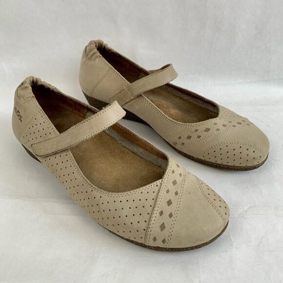 TAOS Mary Jane Shoes Flats Womens US 6 6.5 Comfort Leather Size 37 Spain - Picture 1 of 11